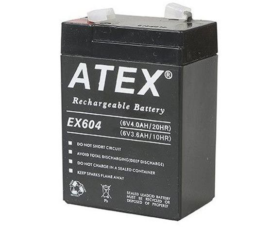 Atex LT-44 4V 4.4AH Fener Aküsü