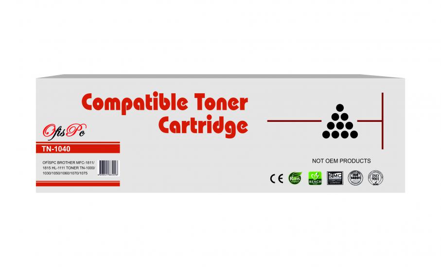 OfisPc Brother TN-1040 1.500 Sayfa Çipsiz Muadil Toner MFC-1811-1815  HL-1110-1111