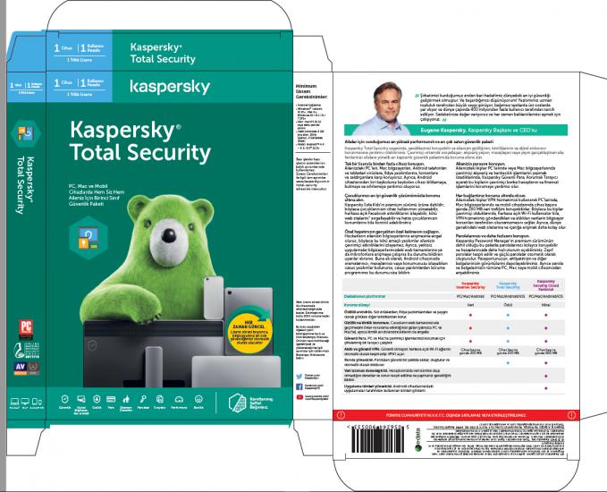 Kaspersky Total Security 1 Kullanıcı 1 Yıl