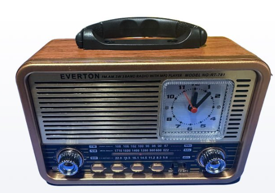 Everton Rt-781 -Usb-Tf-Am-Fm-Sw-Blue-Connect-Tws-Usb Şarj Nostaljik Radyo