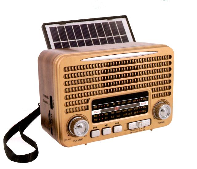 Everton Rt-642 (Solar Güneş Panelli) -Usb-Tf-Am-Fm-Sw-Blue-Connect-Tws-Usb Şarj Nostaljik Radyo