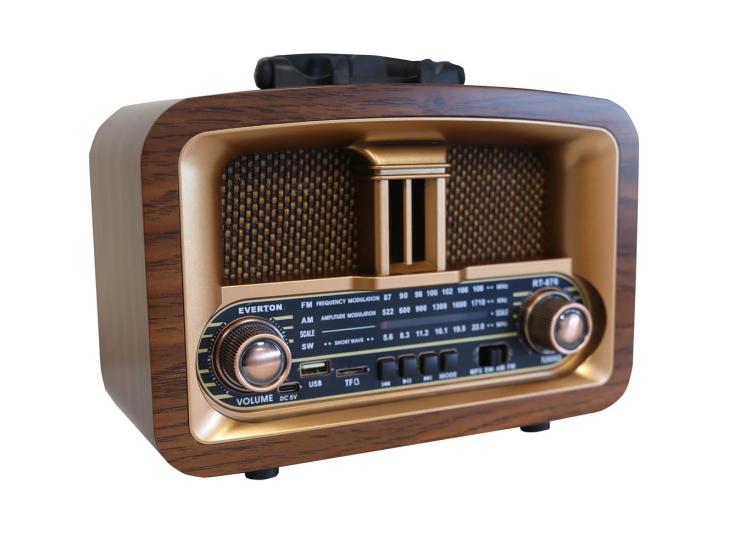 Everton Rt-876 Bluetooth Fm-Usb-Tf-Aux Şarjlı Nostaljik Radyo