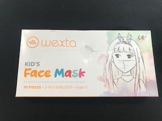 Wexta STL3PLY 10LU Meltblown Filtreli Desenli Çocuk Koruyucu Yüz Maskesi