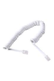 Spiral Beyaz Pluglu Ahize Kordonu 30 cm
