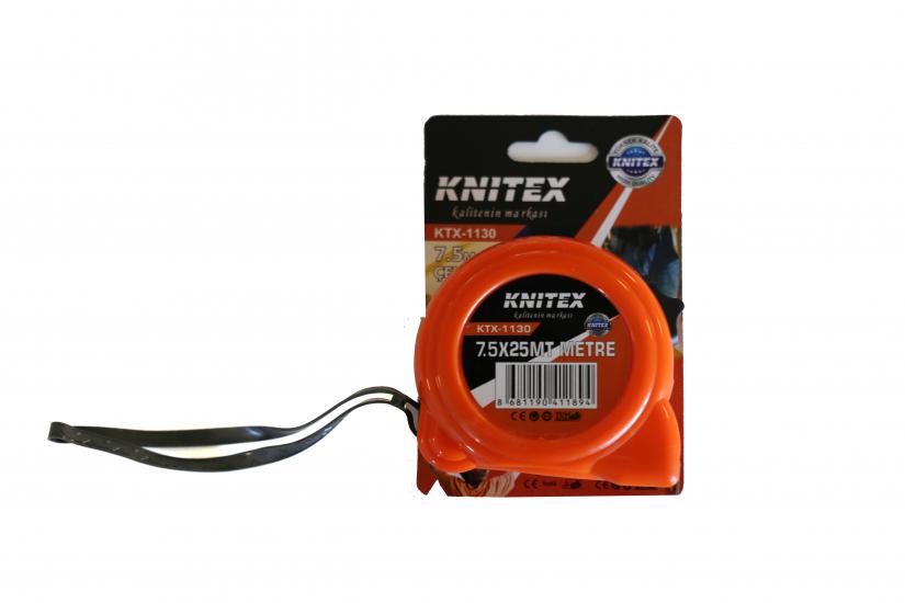 Knitex KTX-1130 Şerit Metre 7.5 Metre Sarı 25mm
