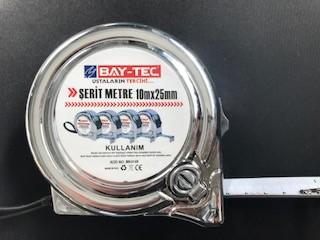 Bay-Tec Mk4149 10Mt 25MM Krom Şerit Metre