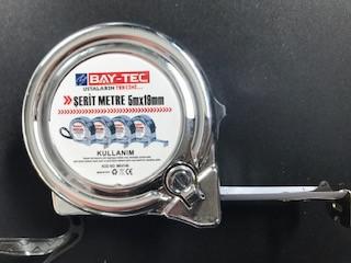 Bay-Tec Mk4146 5Mt 19MM Krom Şerit Metre