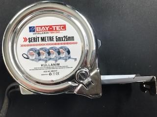 Bay-Tec Mk4147 5Mt 25MM Krom Şerit Metre