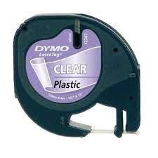 DYMO S0721530 LetraTag Plastik ŞeffaF Şerit ( 12 mm X 4 mt ) 12267