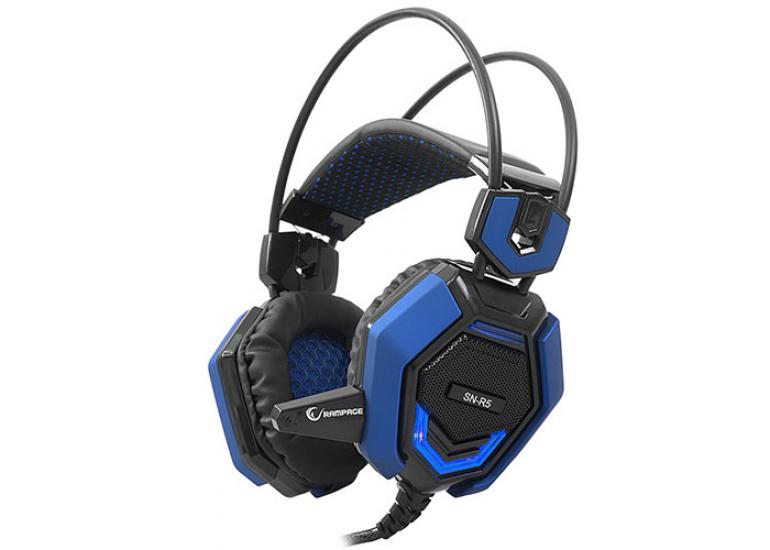 Rampage SN-R5 X-CORE Siyah-Mavi Oyuncu Mikrofonlu Kulaklık Usb