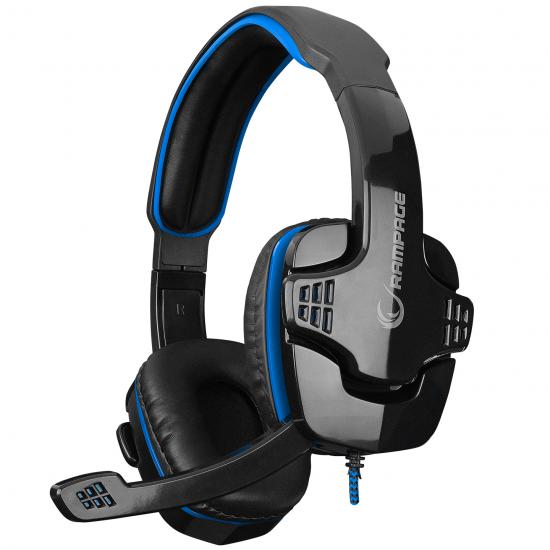 Rampage SN-R9 X-SENSE Siyah-Mavi Gaming Oyuncu Mikrofonlu Kulaklık