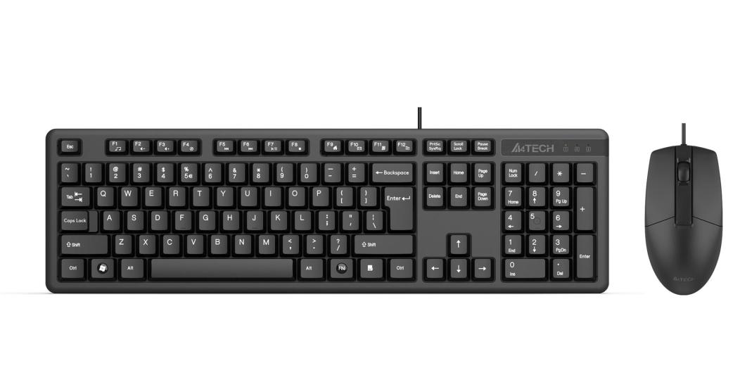 A4 Tech KR-3330 Q Usb Fn-Multimedya Klavye + Optik Mouse Set