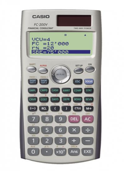 Casio FC-200V Finansal Hesap Makinesi